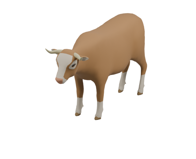 A friendly cow waiting in your animal world
